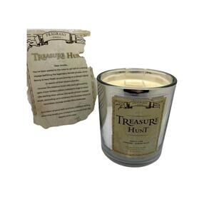 Fragrant Jewels Treasure Hunt Jasmine Scented Candle Medium Silver Jar 11oz Ring